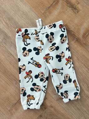 Disney at Primark Mickey Mouse and Pluto Print Baby Sweatpants